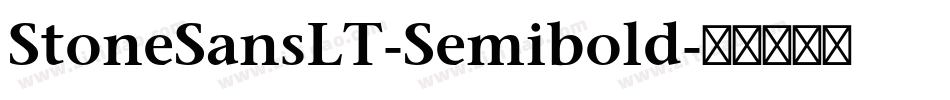 StoneSansLT-Semibold字体转换