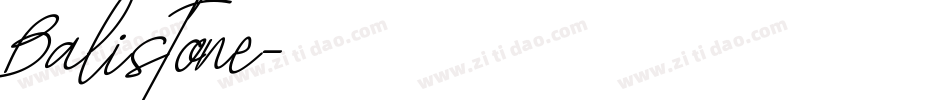 Balistone字体转换