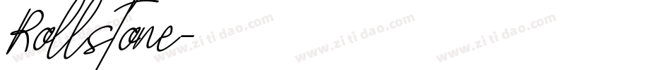 Rollstone字体转换