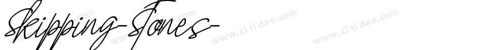 Skipping-Stones字体转换