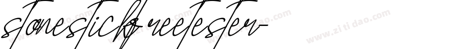 stonestickfreetester字体转换