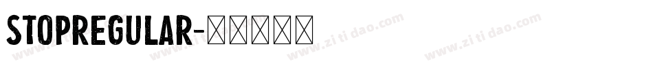 StopRegular字体转换