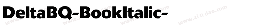 DeltaBQ-BookItalic字体转换