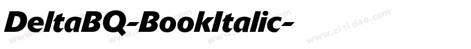 DeltaBQ-BookItalic字体转换