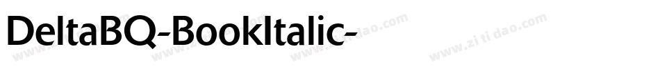 DeltaBQ-BookItalic字体转换