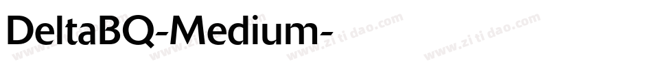 DeltaBQ-Medium字体转换