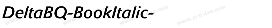 DeltaBQ-BookItalic字体转换