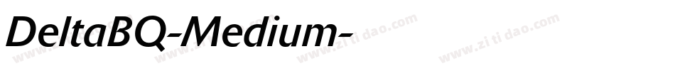 DeltaBQ-Medium字体转换