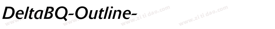 DeltaBQ-Outline字体转换