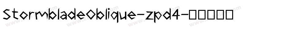 StormbladeOblique-zpd4字体转换