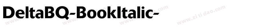 DeltaBQ-BookItalic字体转换
