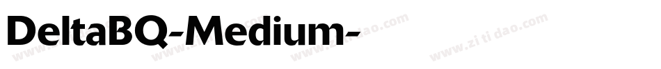 DeltaBQ-Medium字体转换
