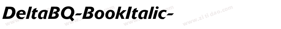 DeltaBQ-BookItalic字体转换