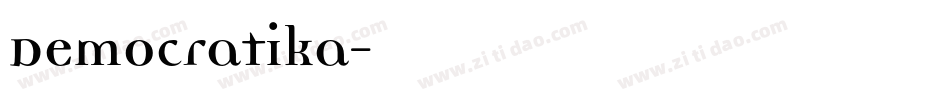 Democratika字体转换