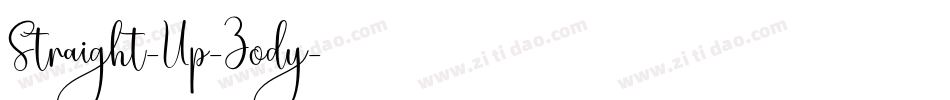 Straight-Up-Zody字体转换