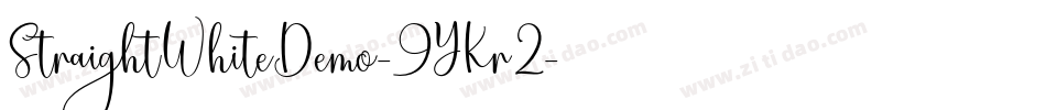 StraightWhiteDemo-9YKr2字体转换