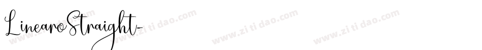 LinearoStraight字体转换