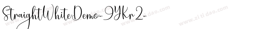 StraightWhiteDemo-9YKr2字体转换