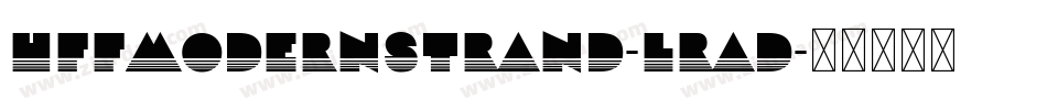 HffModernStrand-LrAD字体转换