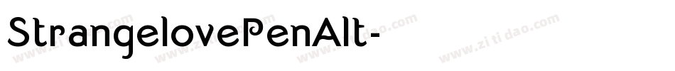 StrangelovePenAlt字体转换