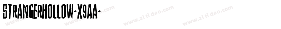 StrangerHollow-X9Aa字体转换
