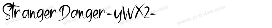StrangerDanger-yWX2字体转换