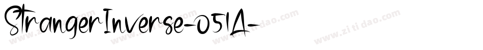 StrangerInverse-o51A字体转换