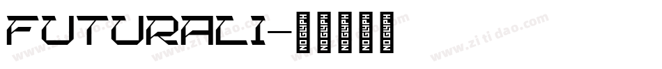 FUTURALI字体转换