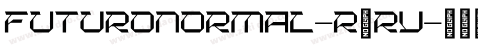 FuturoNormal-R5rV字体转换