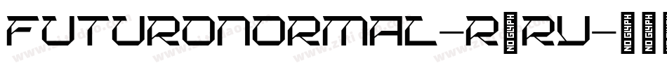 FuturoNormal-R5rV字体转换