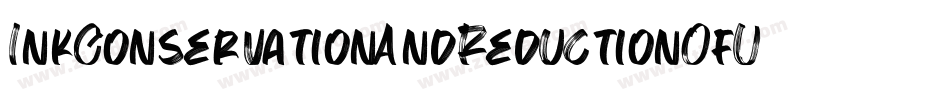 InkConservationAndReductionOfUseStrategicFont-Y8ny字体转换