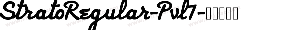 StratoRegular-Pvl7字体转换