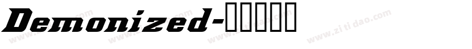 Demonized字体转换