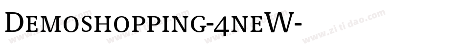 Demoshopping-4neW字体转换