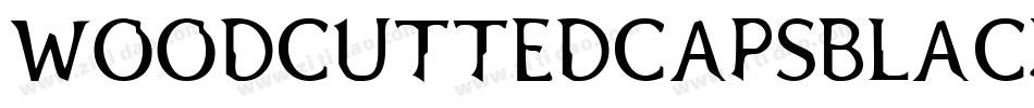 WoodcuttedCapsBlackFS字体转换