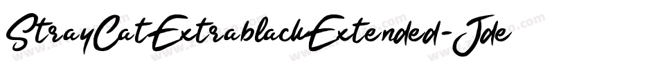 StrayCatExtrablackExtended-JdeB字体转换