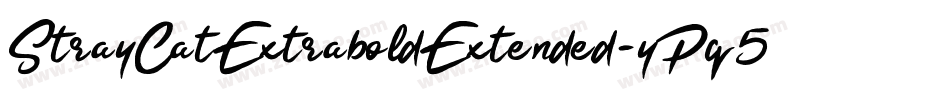 StrayCatExtraboldExtended-yPq5字体转换