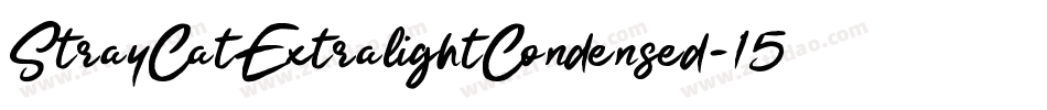 StrayCatExtralightCondensed-15ML字体转换