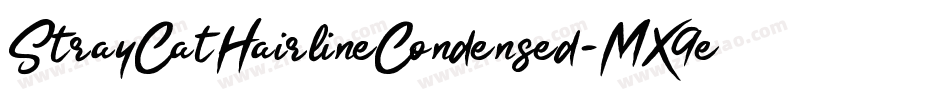 StrayCatHairlineCondensed-MX9e字体转换