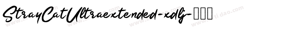 StrayCatUltraextended-xdlj字体转换
