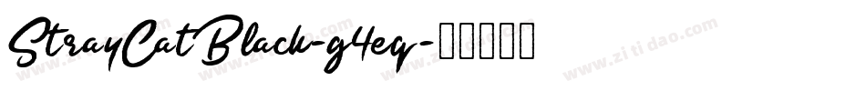 StrayCatBlack-g4eq字体转换