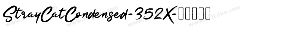 StrayCatCondensed-352X字体转换
