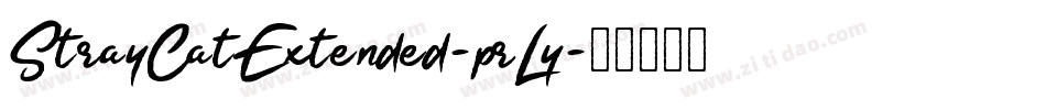 StrayCatExtended-prLy字体转换