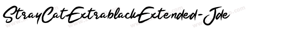 StrayCatExtrablackExtended-JdeB字体转换