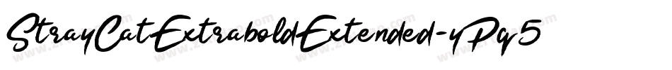 StrayCatExtraboldExtended-yPq5字体转换