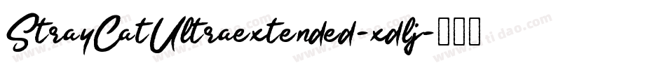 StrayCatUltraextended-xdlj字体转换