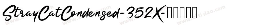 StrayCatCondensed-352X字体转换