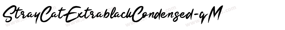 StrayCatExtrablackCondensed-qMq6字体转换