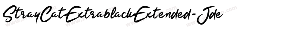 StrayCatExtrablackExtended-JdeB字体转换
