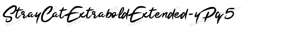StrayCatExtraboldExtended-yPq5字体转换